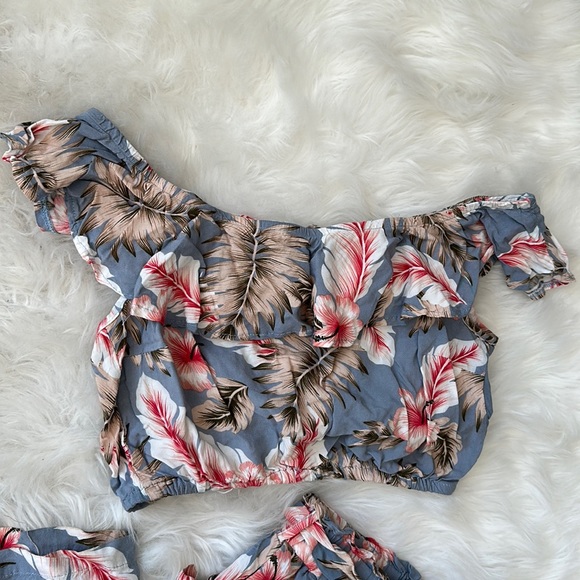 2pc Blue Floral Set - Picture 3 of 7